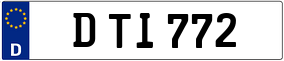 Trailer License Plate